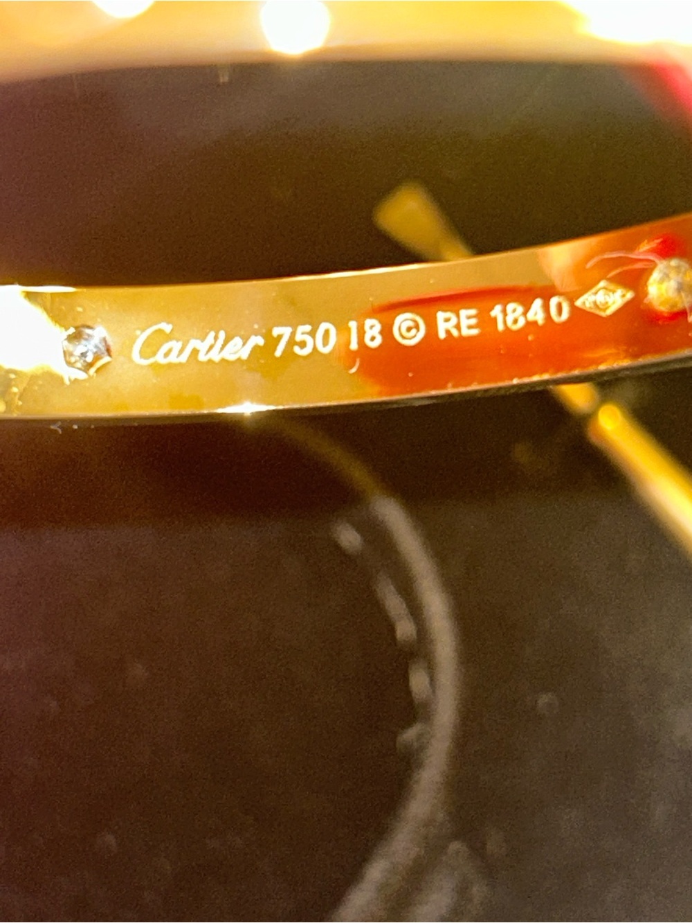 Euc gold plated love bracelet - Picture 6 of 6